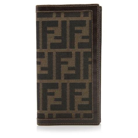 fendi zucca money clip wallet|fendi wallet vintage.